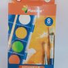 Boite de 8 Pastilles de Gouache MAXIME + 1 Pinceau offert